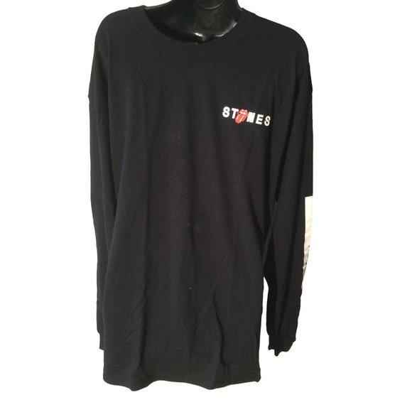 ROLLING STONES 2019 No Filter TOUR LONG SLEEVE SHIRT XL BLACK Xtra Large - Picture 3 of 6